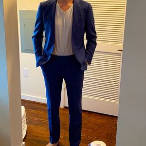 La Spalla Blue Suit Supply Red Line Suit